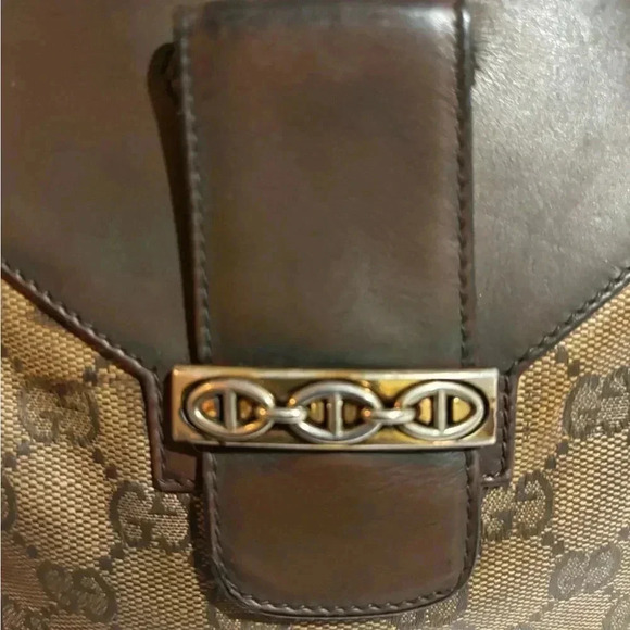 Gucci vintage GG logo distressed signature print canvas crossbody handbag - Picture 15 of 15